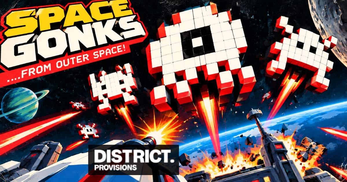 SPACE GONKS ...from outer space, reloaded. The modern share image for the game's return